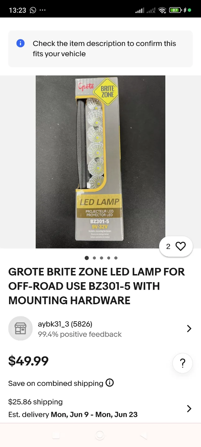 2 PARTS Brite Zone BZ301-5 LED Lamp - Flood Pattern image indicator(6)