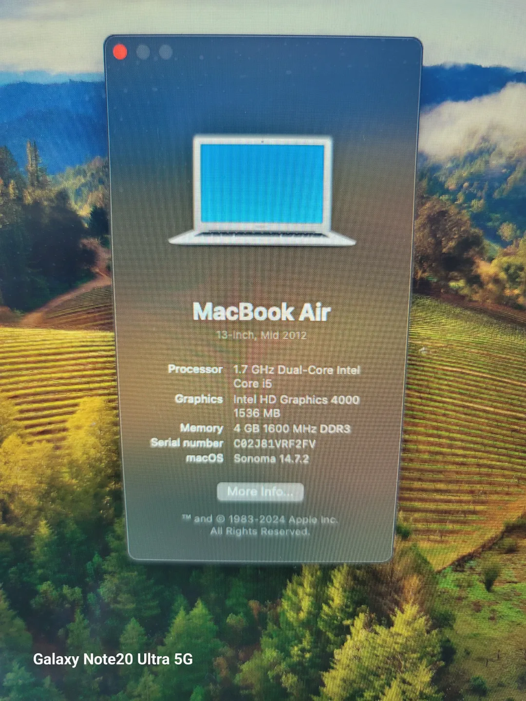 MacBook Air 13-inch Mid 2012 - 4GB RAM, 128GB SSD thumbnail