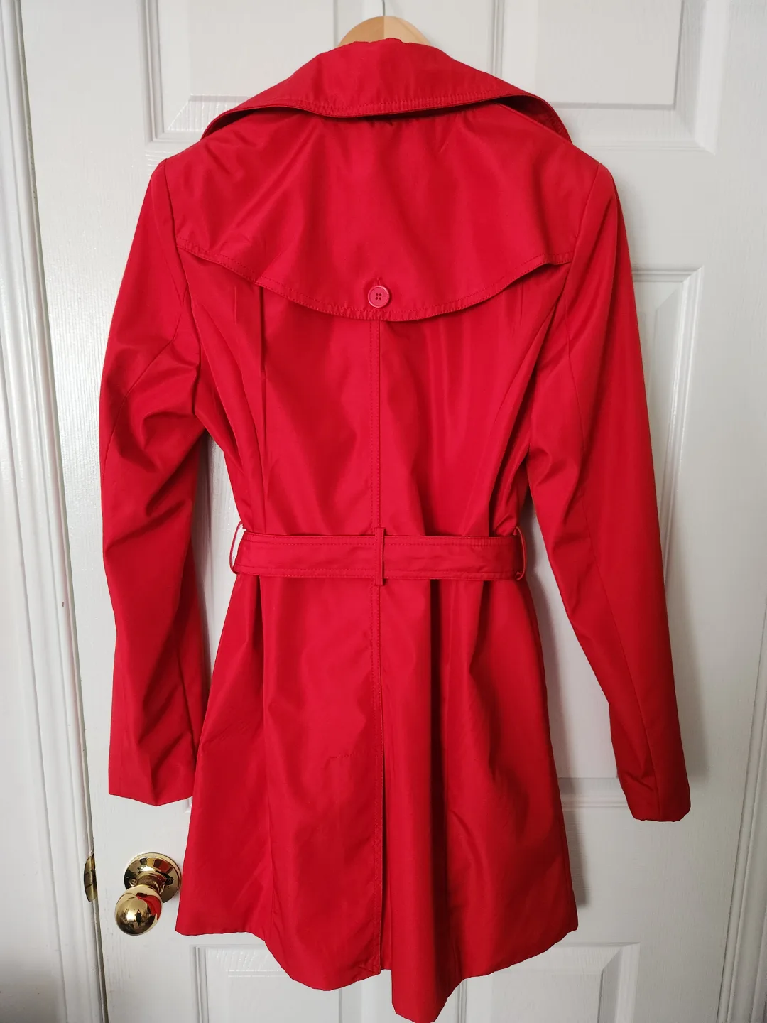 INC International Concepts Red Trench Coat - Size M image indicator(2)