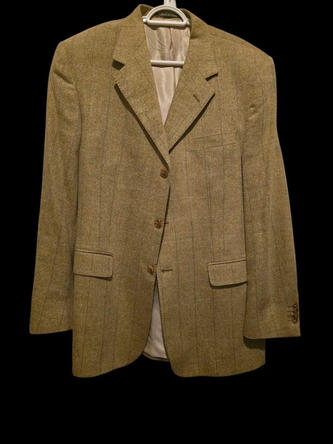 Lubiam 1911 Men's Brown  ITALY Tweed Blazer Jacket  🧡#Thrifty thumbnail