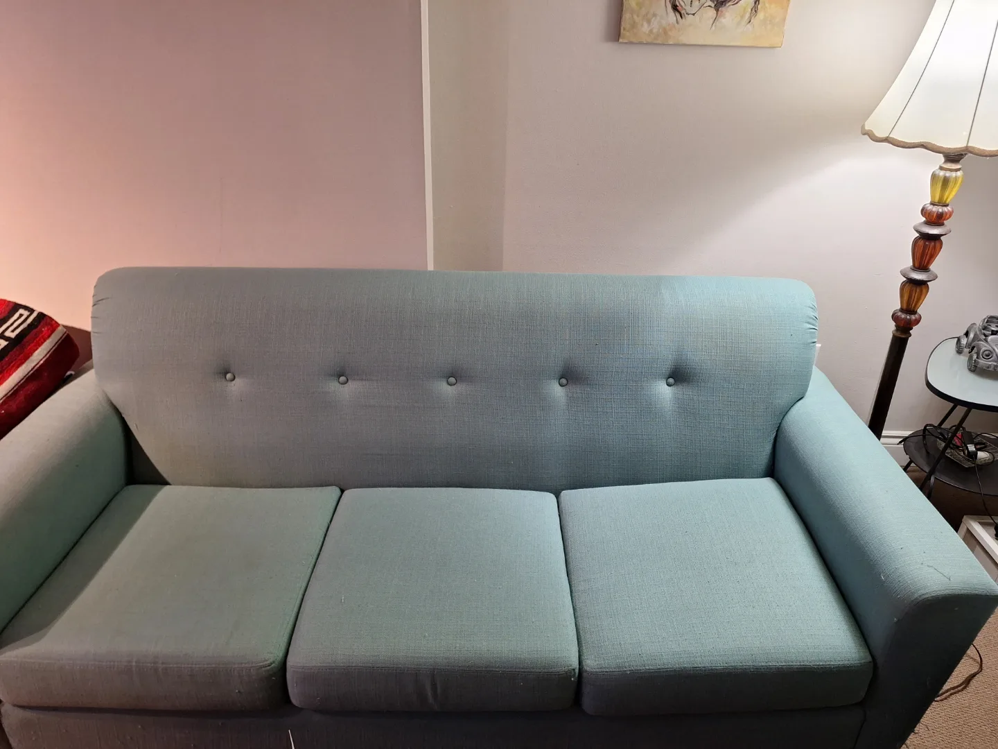 Teal Three-Seater Sofa thumbnail