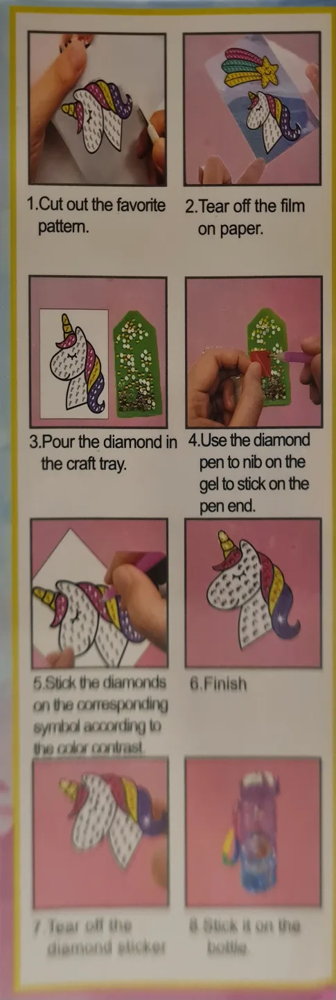 Decorate Your Own Water Bottle Kit - Unicorn & Mermaid Designs image indicator(3)