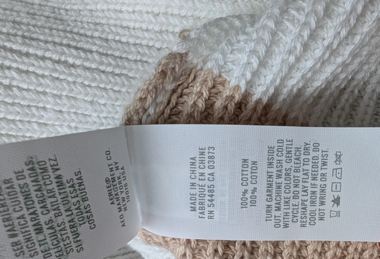 BNWT Aerie quarter zip cotton sweater image indicator(5)