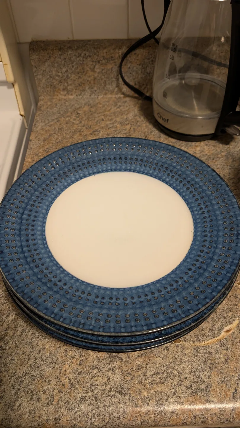 Set of Blue and Black Dinnerware image indicator(4)