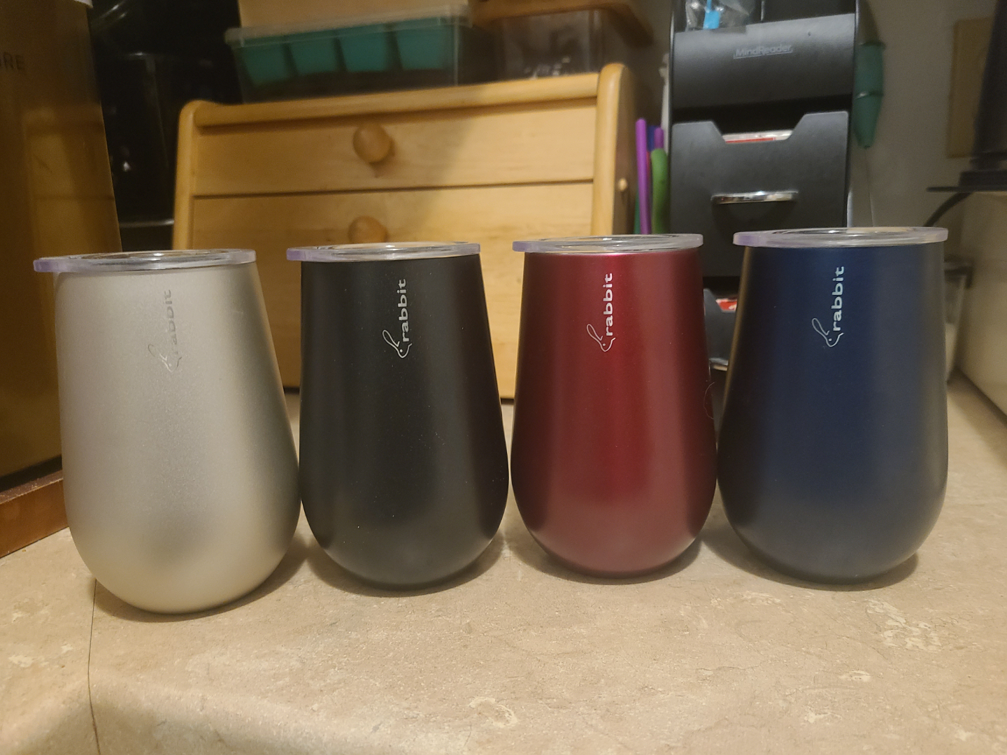 Rabbit wine tumblers set of 4 - photo 3