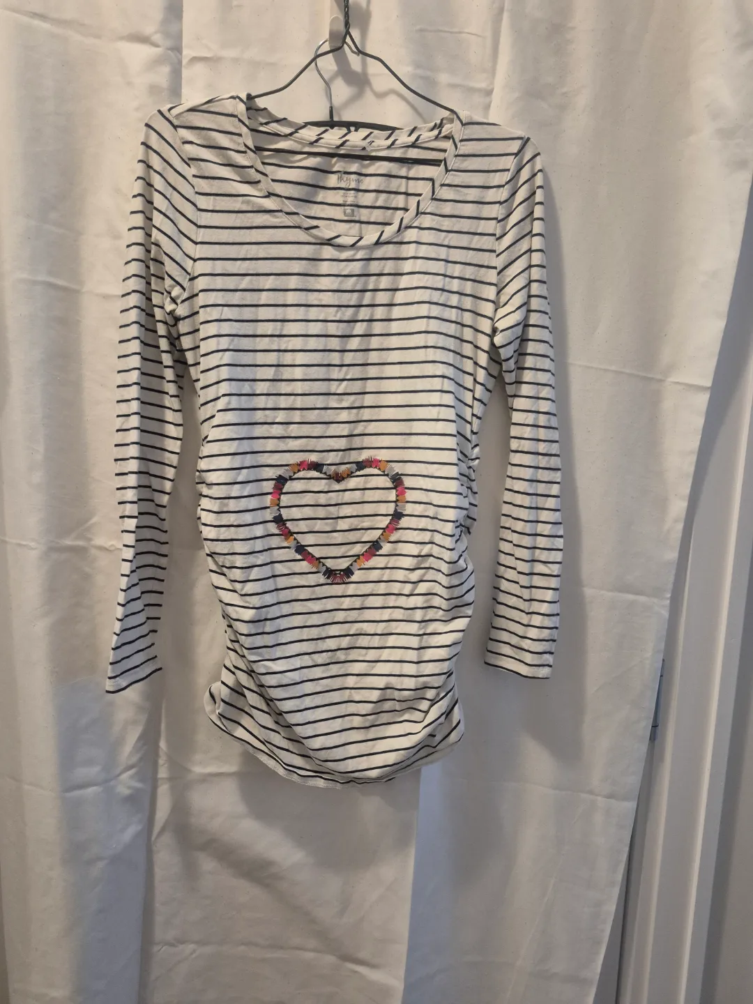 Mama's Heart Striped Maternity Top thumbnail