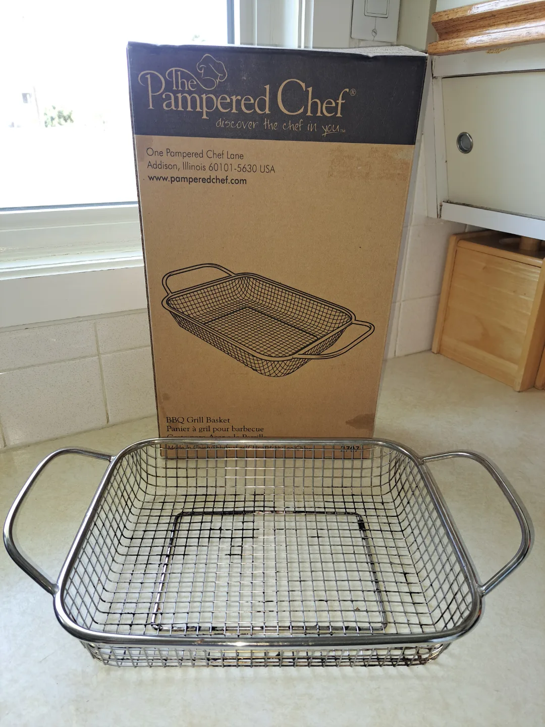 Pampered Chef BBQ Grill Basket thumbnail