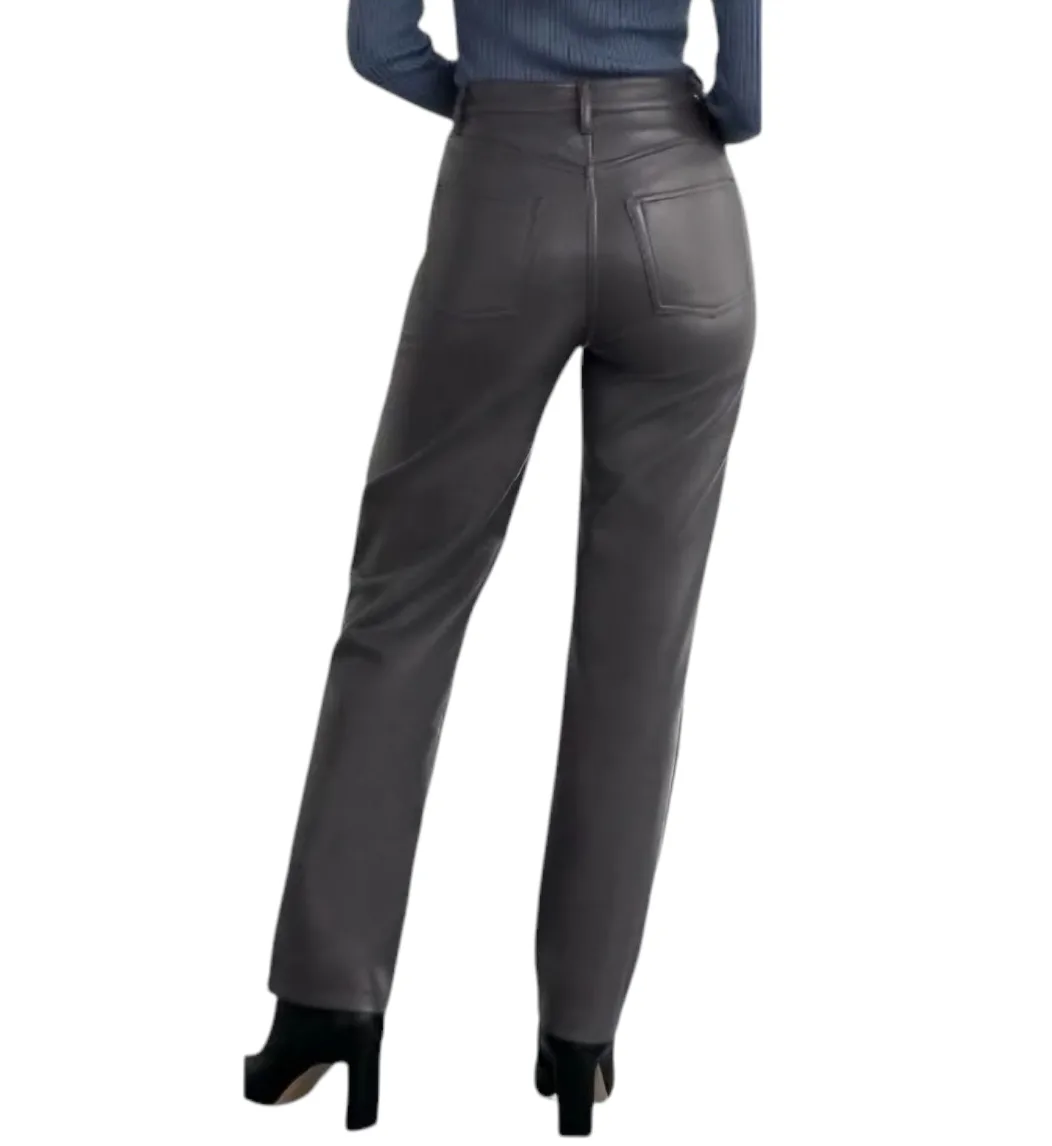 Aritzia Wilfred Melina High-Rise Faux-Leather Pants Full Size 4 image indicator(4)