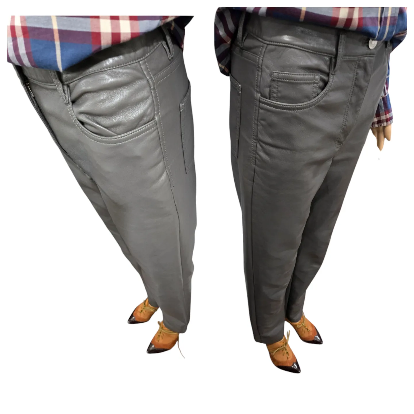 Aritzia Wilfred Melina High-Rise Faux-Leather Pants Full Size 4 image indicator(6)