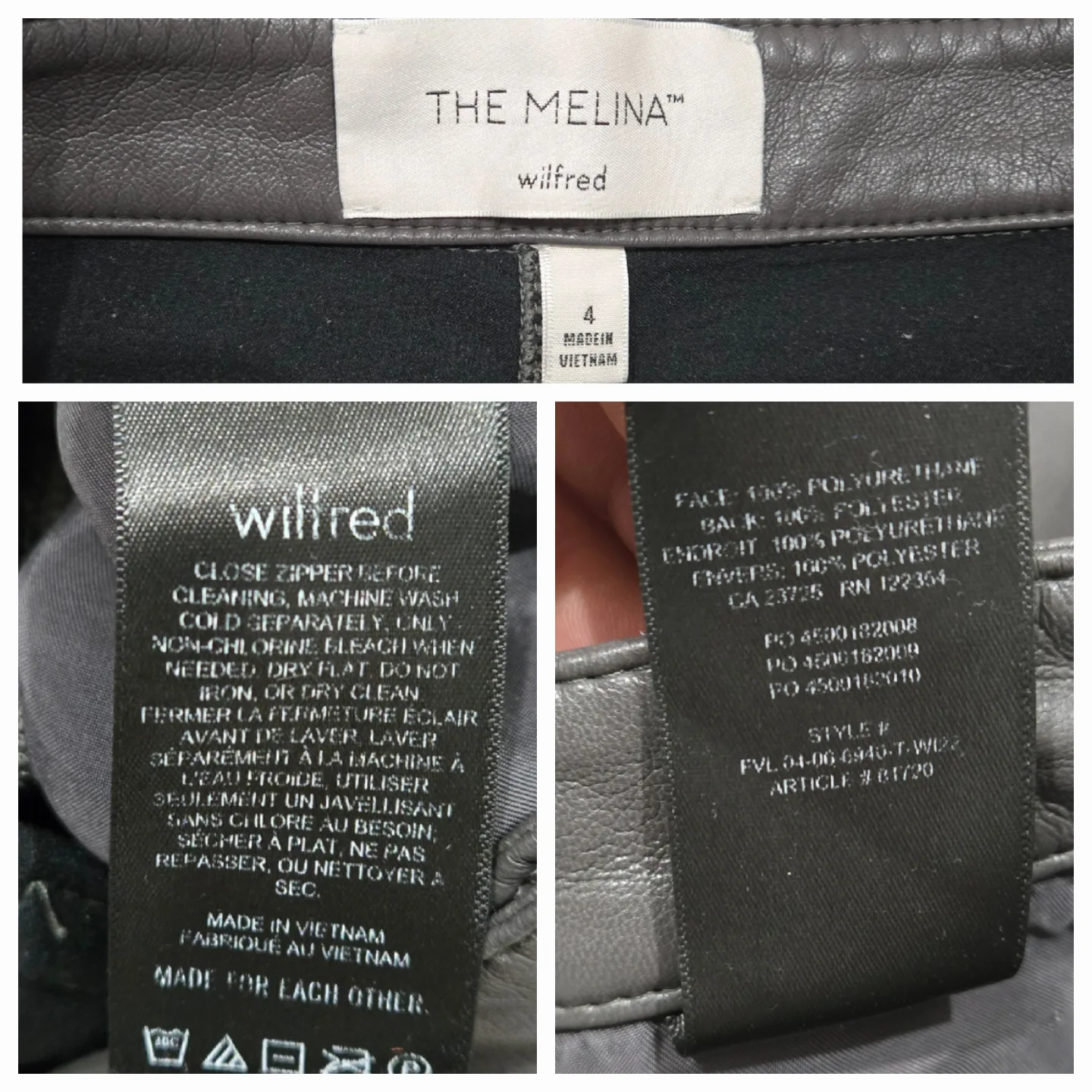 Aritzia Wilfred Melina High-Rise Faux-Leather Pants Full Size 4 image indicator(8)