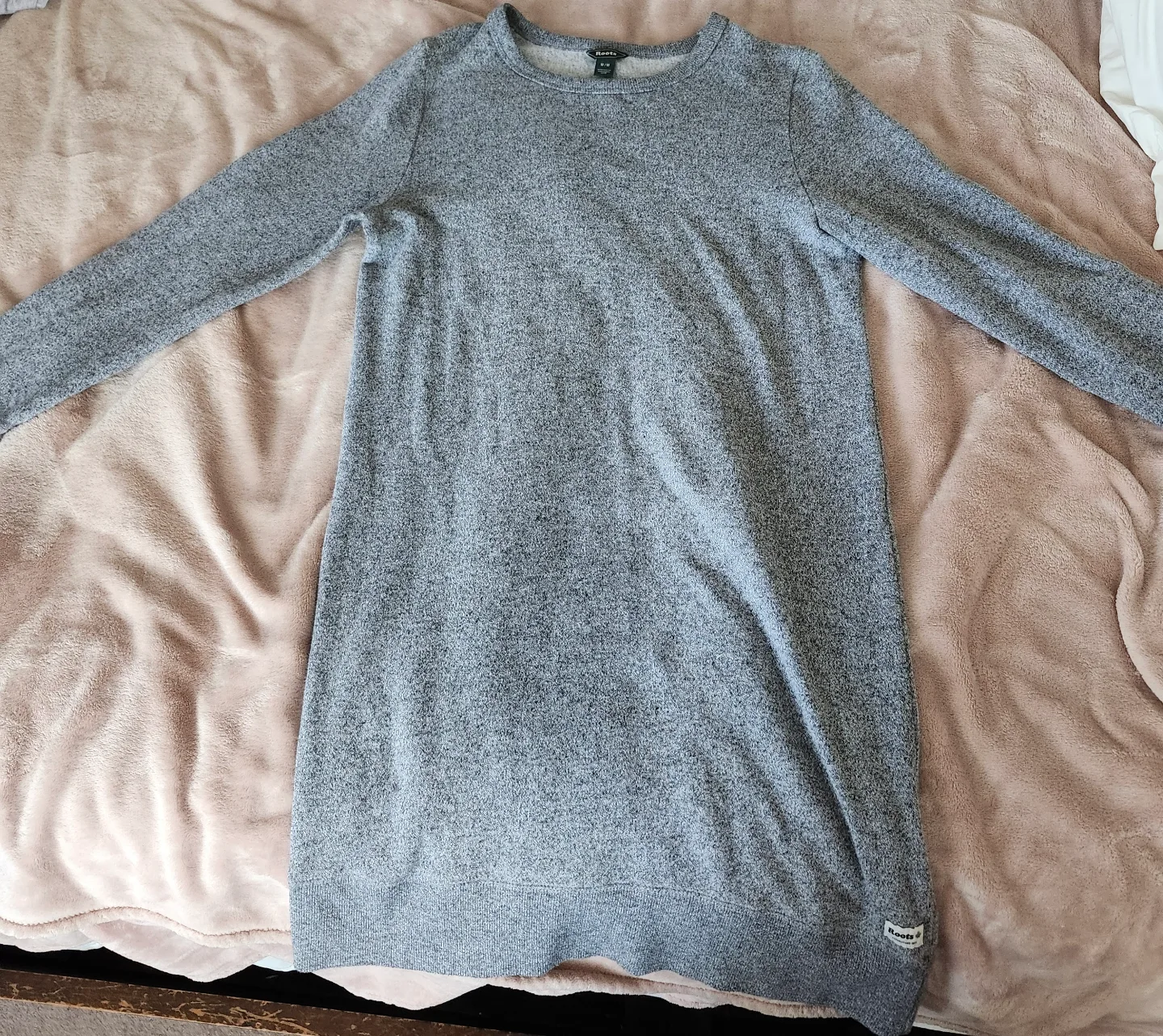 Roots Grey Long Sleeve Sweater Dress thumbnail