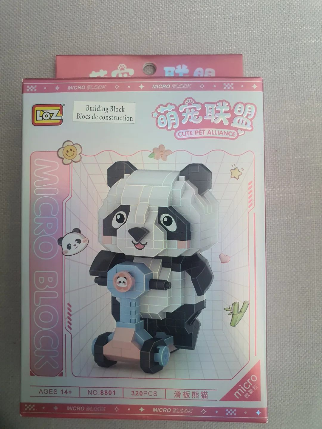 LOZ Micro Block Panda on Scooter Building Set thumbnail