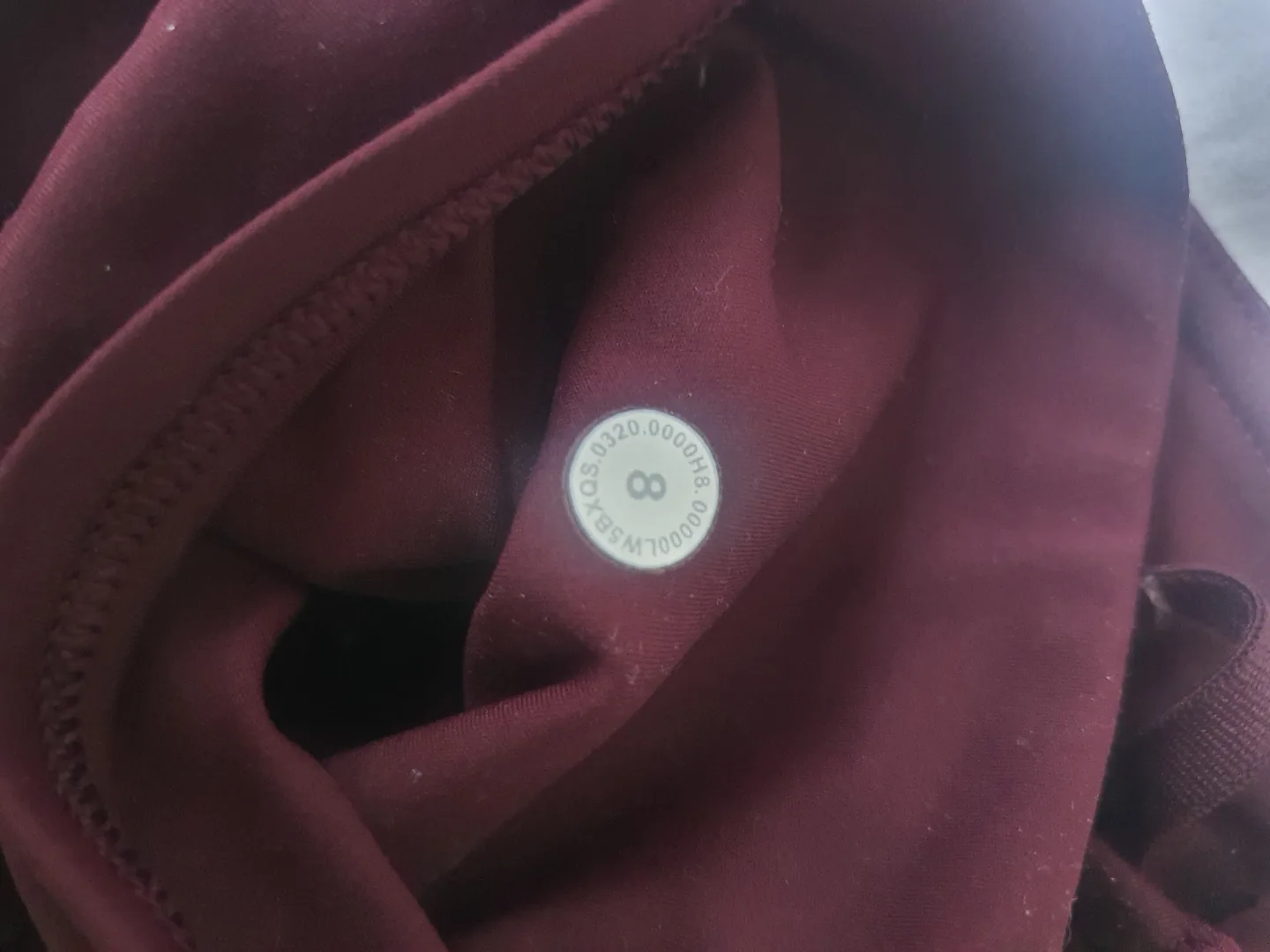 Lululemon Burgundy Fast and Free 25" Leggings Size 8 image indicator(2)