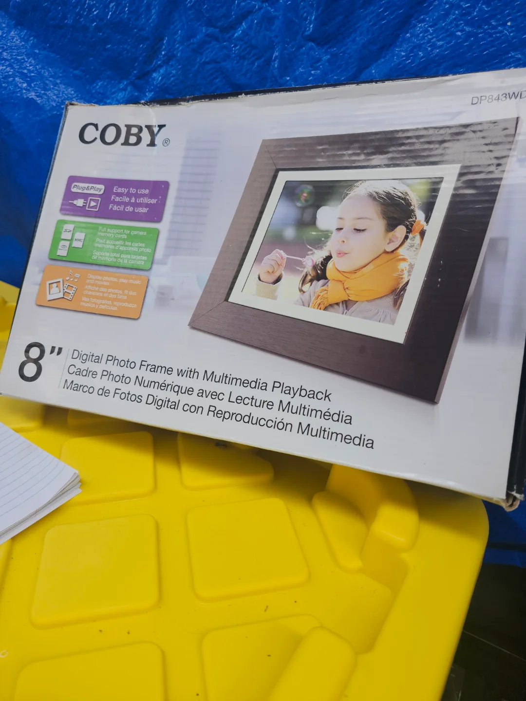 8" COBY Digital Photo Frame with Multimedia Playback thumbnail