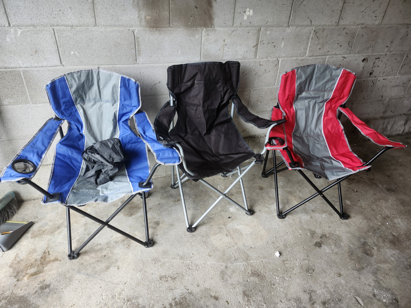 Three Folding Camping Chairs