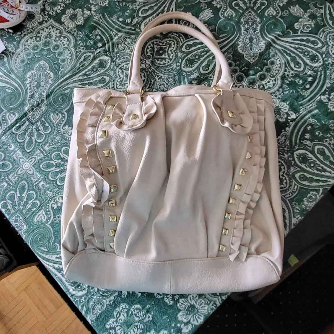 Betsey Johnson Cream-Coloured Tote Bag image indicator(2)