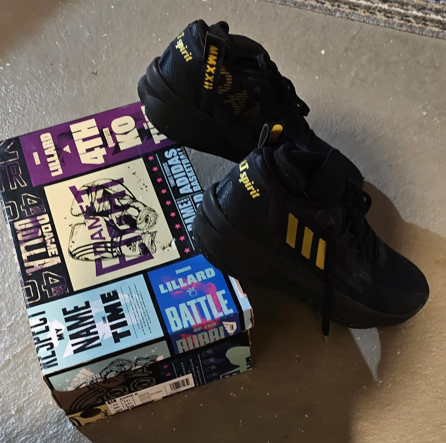 Mens Adidas G.O.A.T spirt basketball shoes image indicator(4)