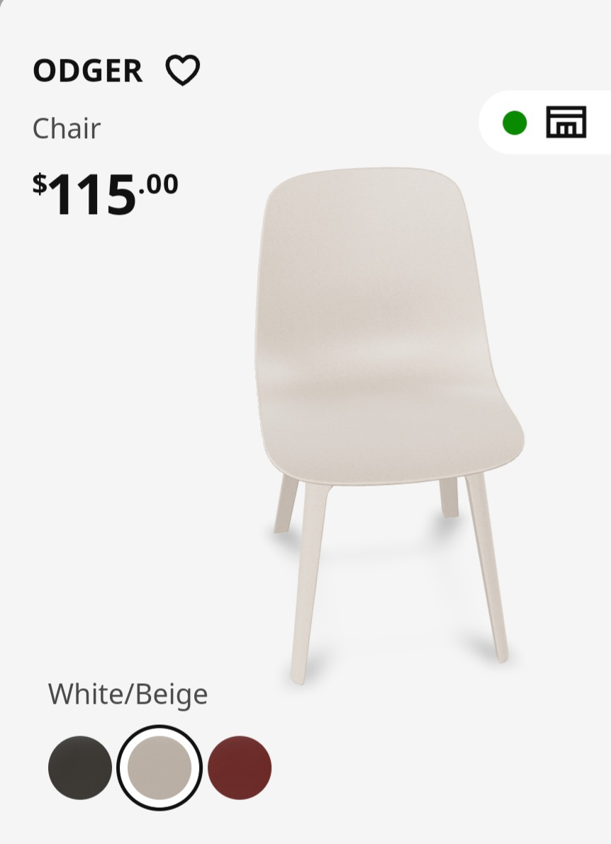 Pair of ODGER Chairs - Beige