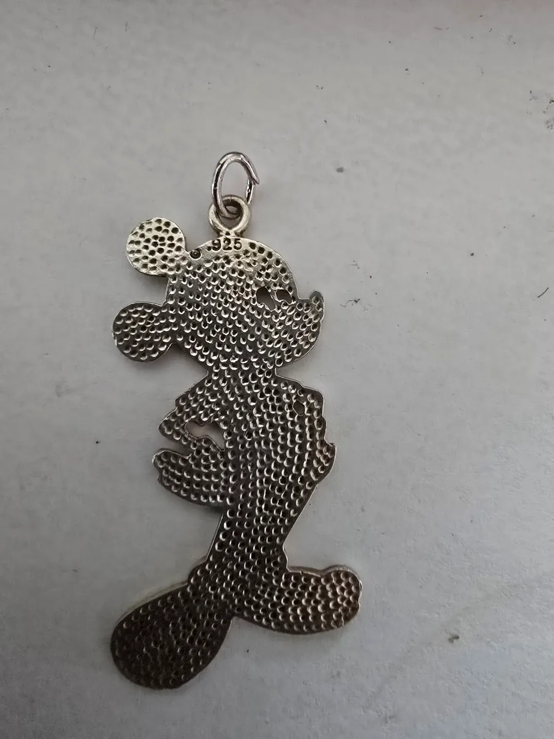 Vintage Mickey Mouse Sterling Silver Pendant Charm image indicator(2)
