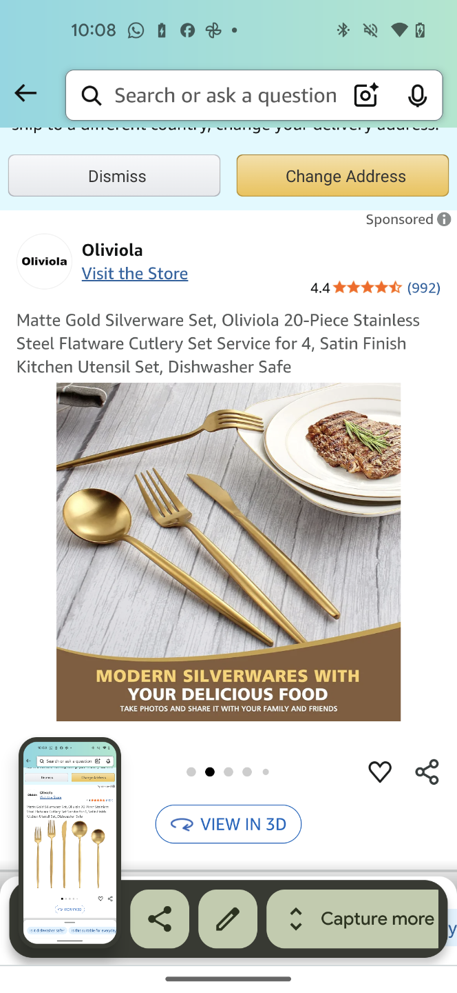 Oliviola 20-Piece Gold Flatware Set - photo 4