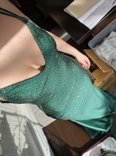 Stunning Emerald Green Sequin Mermaid Prom Dress - photo 2