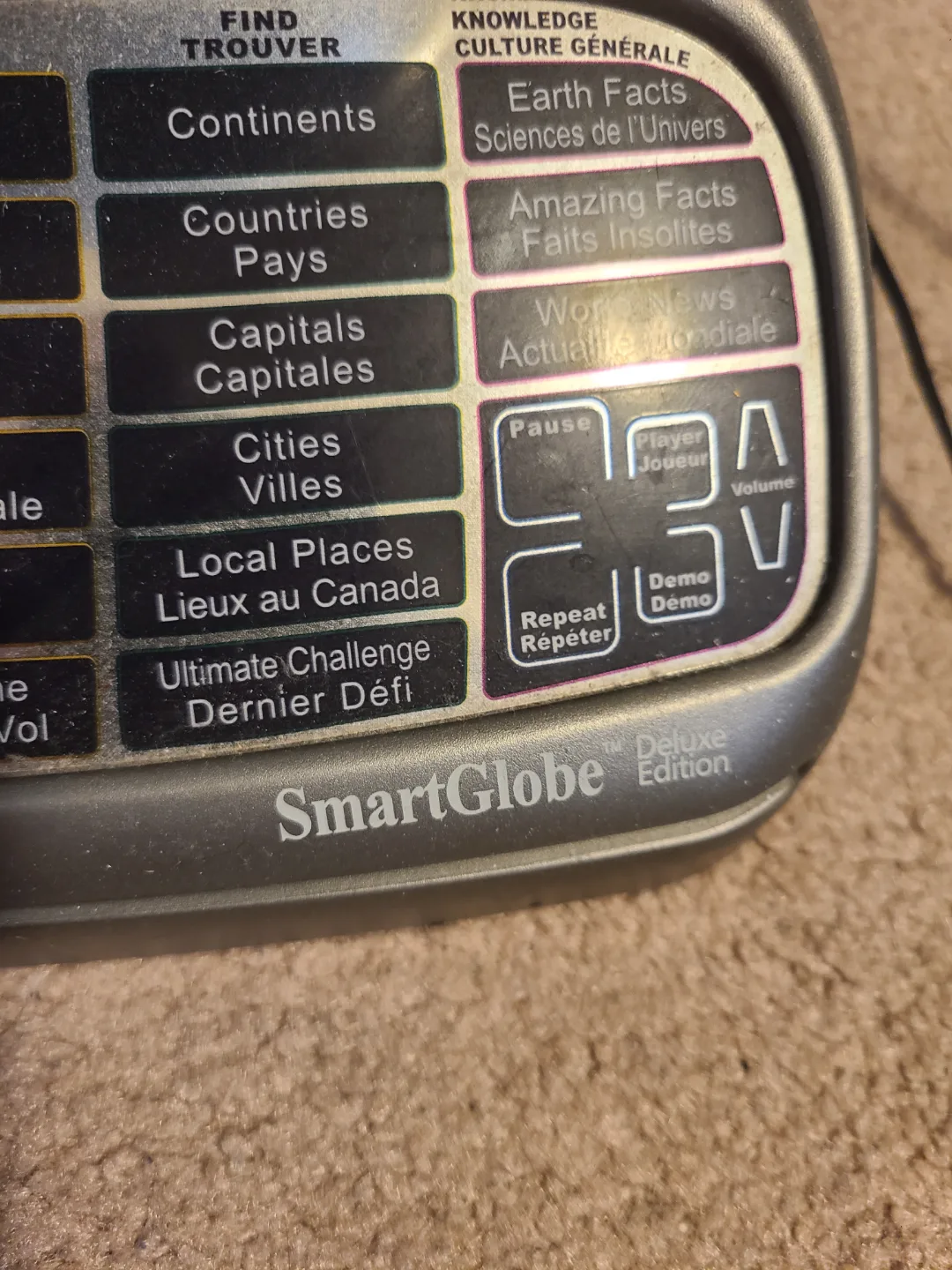 Oregon Scientific SmartGlobe Deluxe Edition Talking Globe image indicator(5)