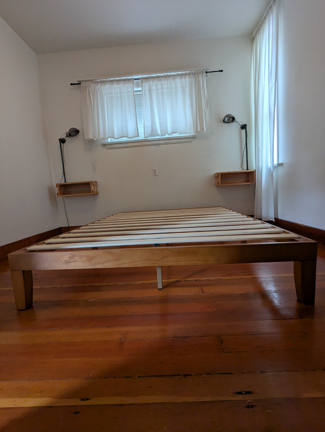wooden platform bed frame, Moving sale need gone!!! - photo 3