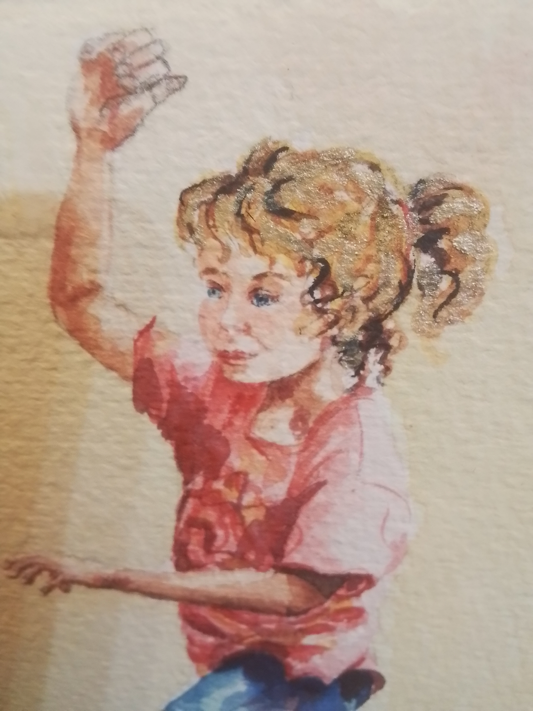 Vintage Watercolor on Paper Signed A. Euana '07 - photo 3