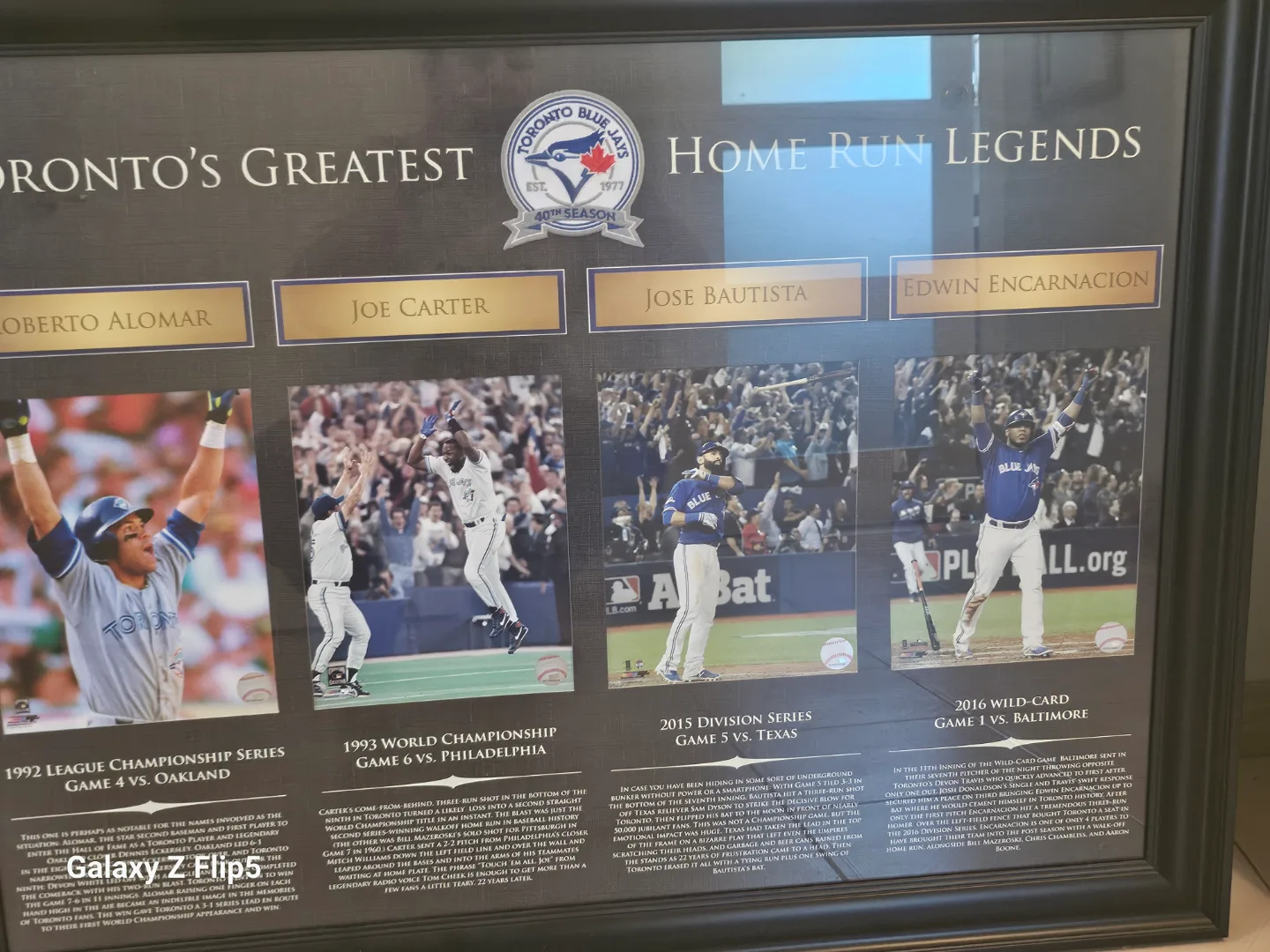 Toronto Blue Jays Home Run Legends Framed Print thumbnail