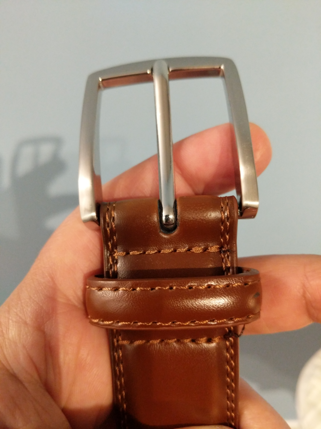 Men's Brown Leather Belt - 45"