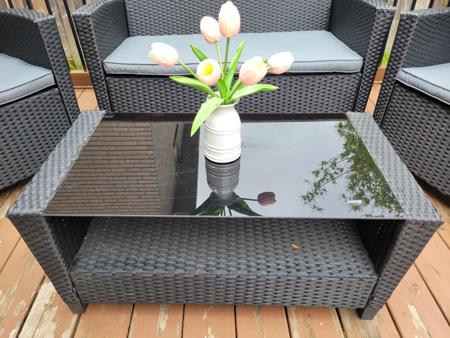 Outdoor Wicker Patio Set