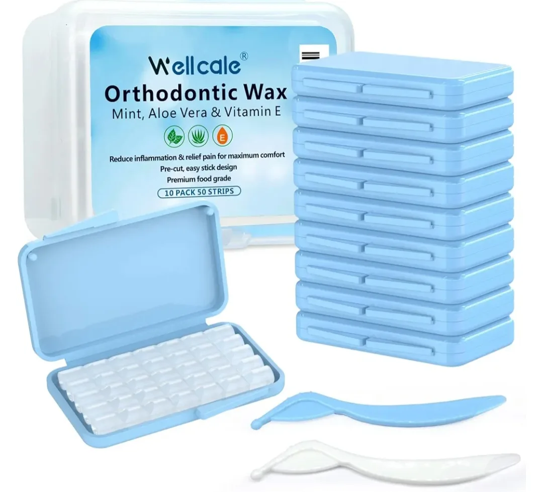 Wellcale Orthodontic Wax - Mint, Aloe Vera & Vitamin E thumbnail