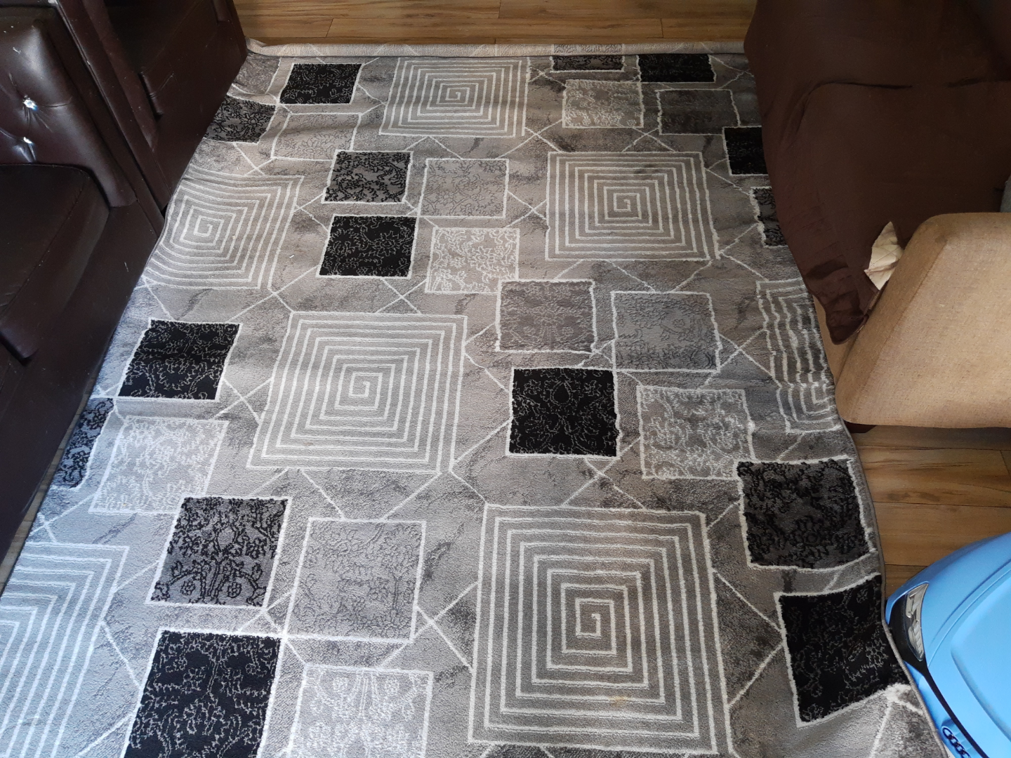 Orient Ontario Area Rug - Grey/Black Geometric Design - photo 2