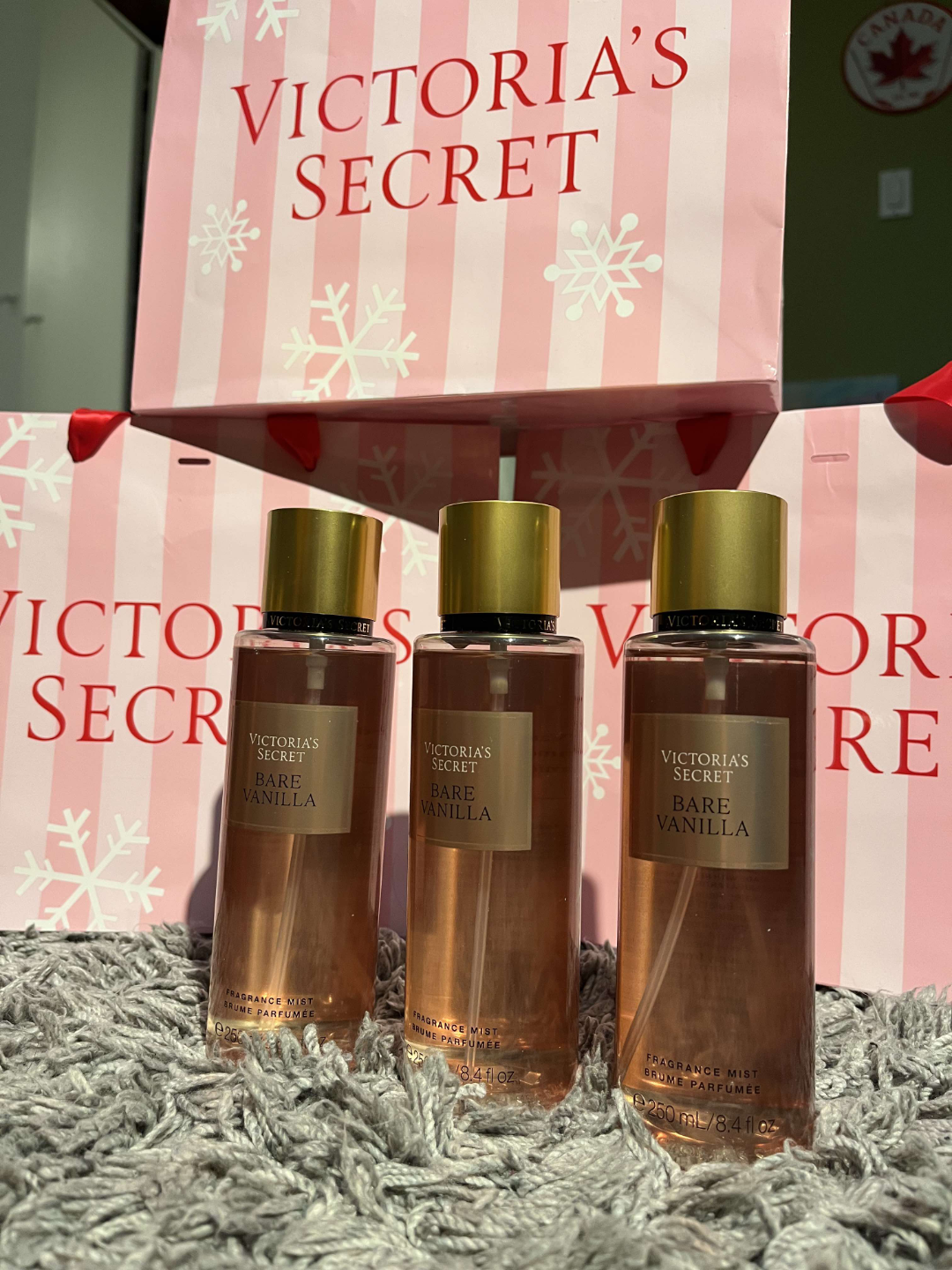 Victoria's Secret Bare Vanilla Fragrance Mist (3 pack)