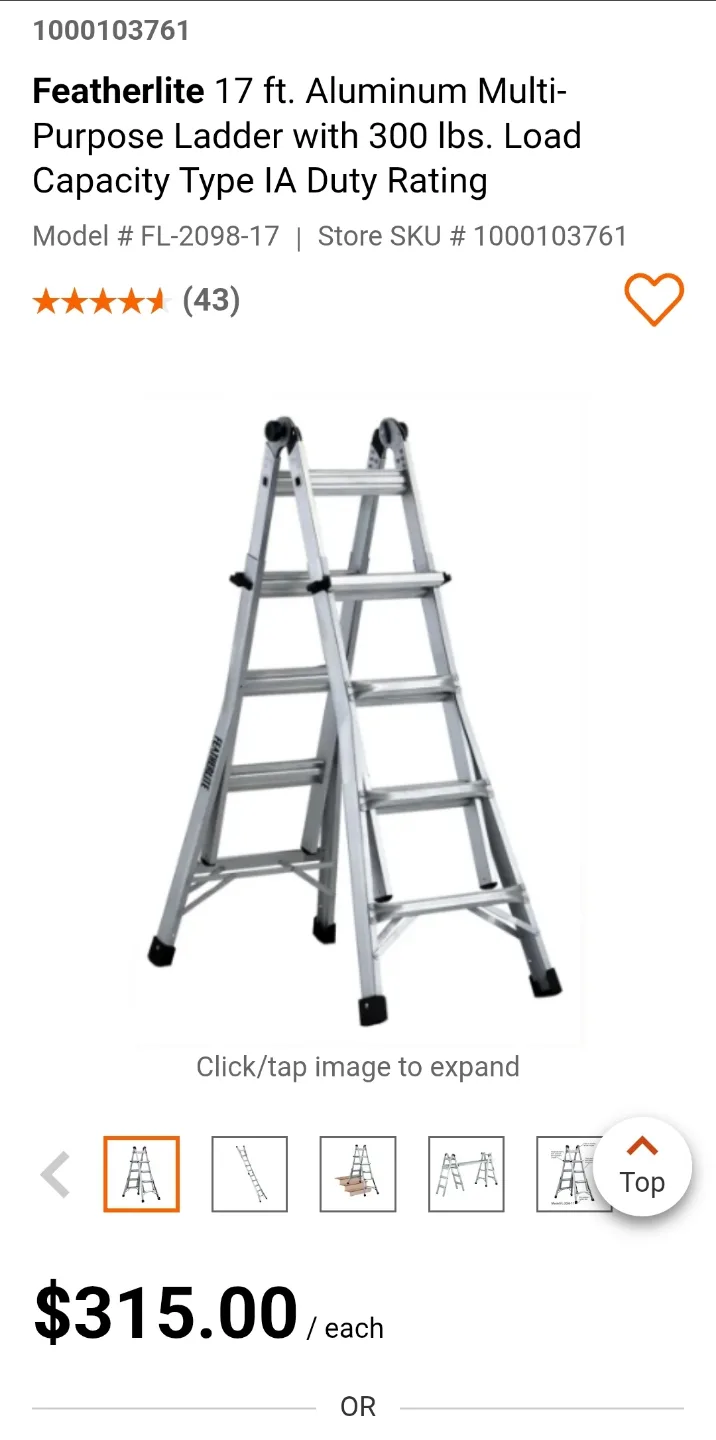 Featherlite 17ft Multi-Purpose Ladder image indicator(3)