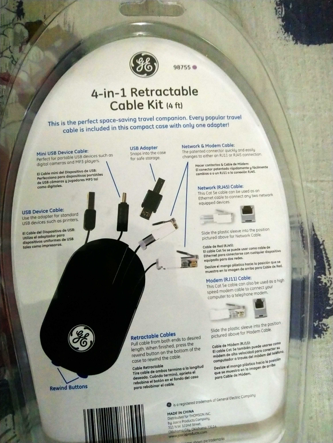 GE 4-in-1 Retractable Cable Kit - photo 2