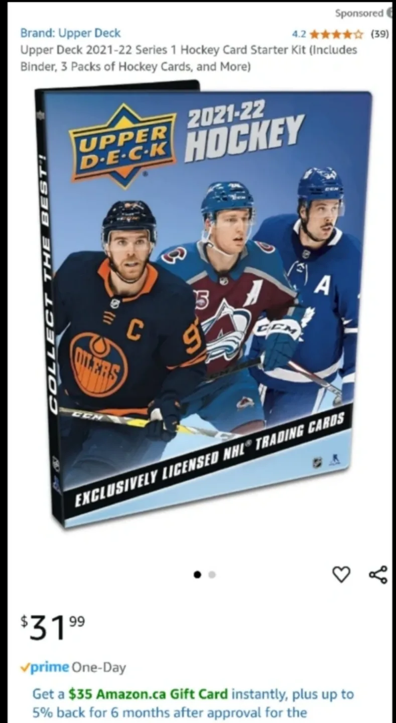 Upper Deck 2021-22 Hockey Card Starter Kit thumbnail