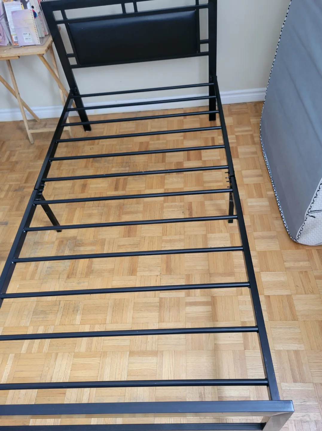 Black Metal Twin Bed Frame thumbnail