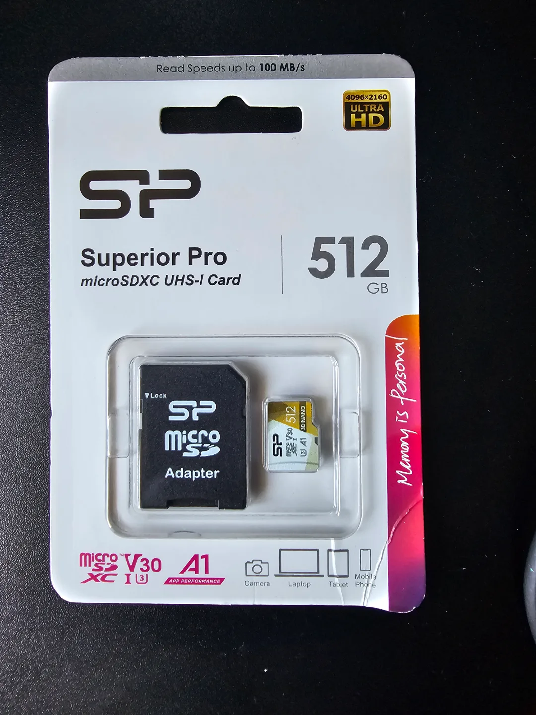 Silicon Power 512GB microSDXC UHS-I Card with Adapter thumbnail