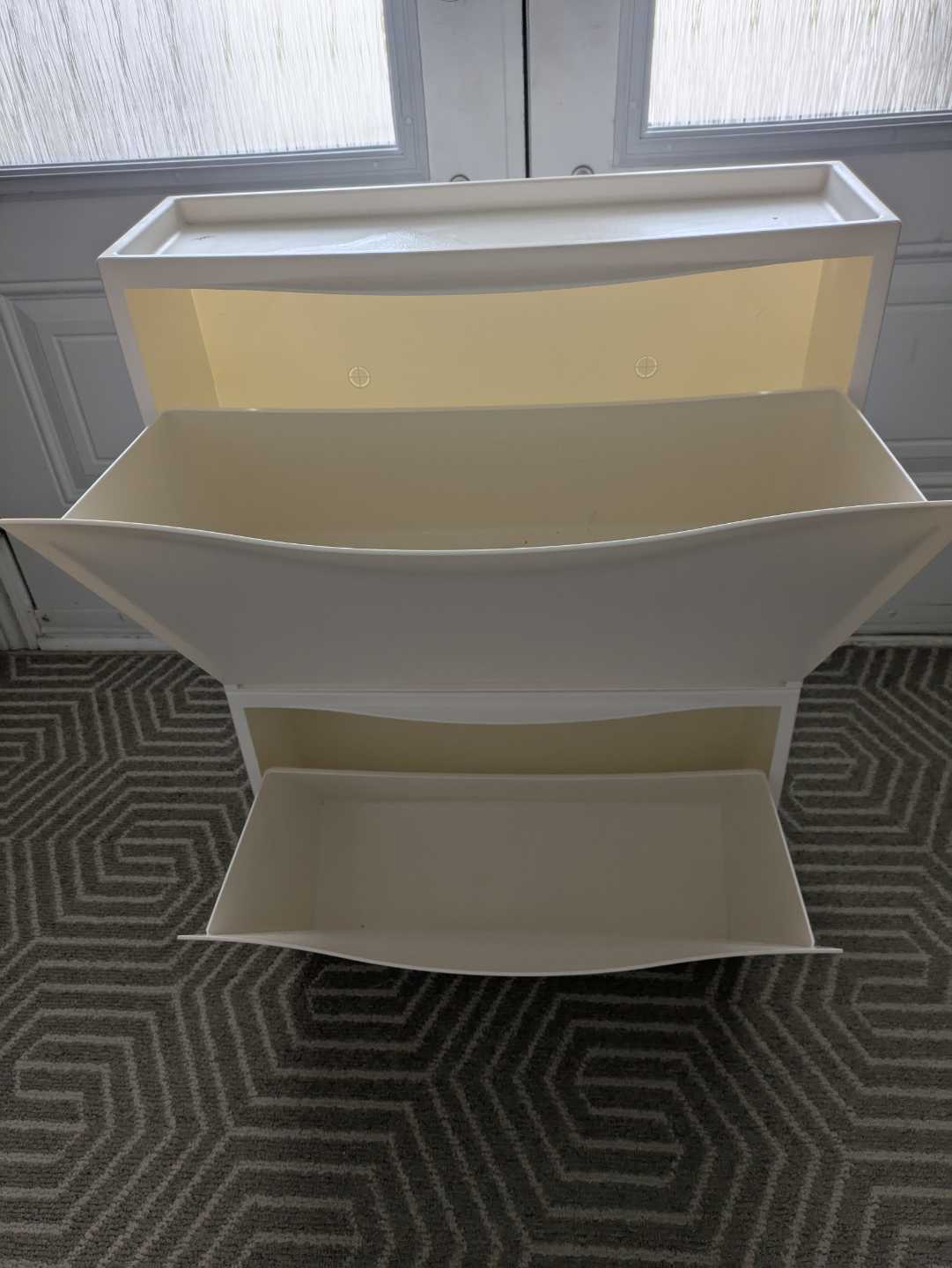 Shoe/storage cabinet, white - photo 2