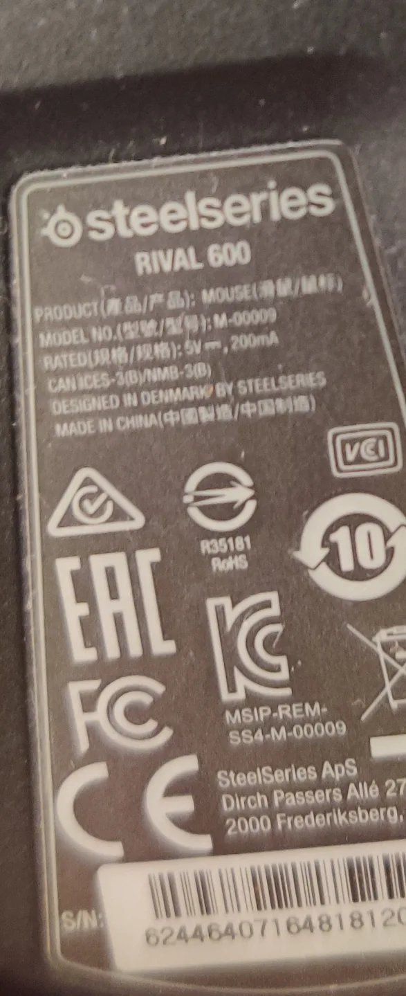 SteelSeries Rival 600 Gaming Mouse image indicator(3)