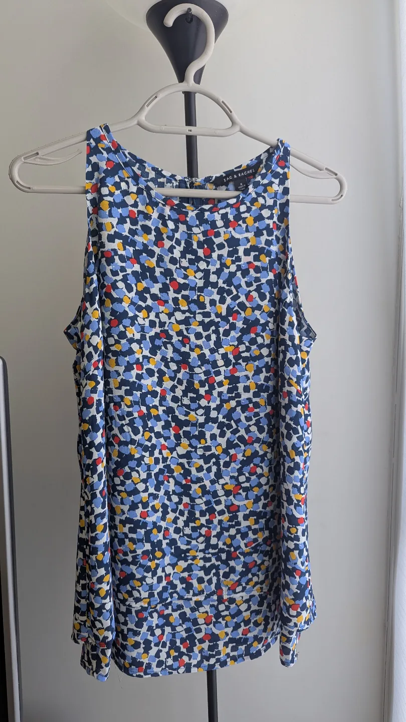 Zac & Rachel sleeveless blouse, size small thumbnail