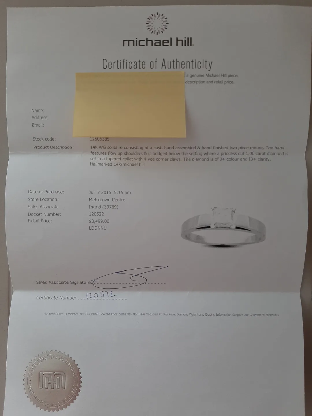 Michael Hill Diamond Wedding Set - 14k White Gold image indicator(3)