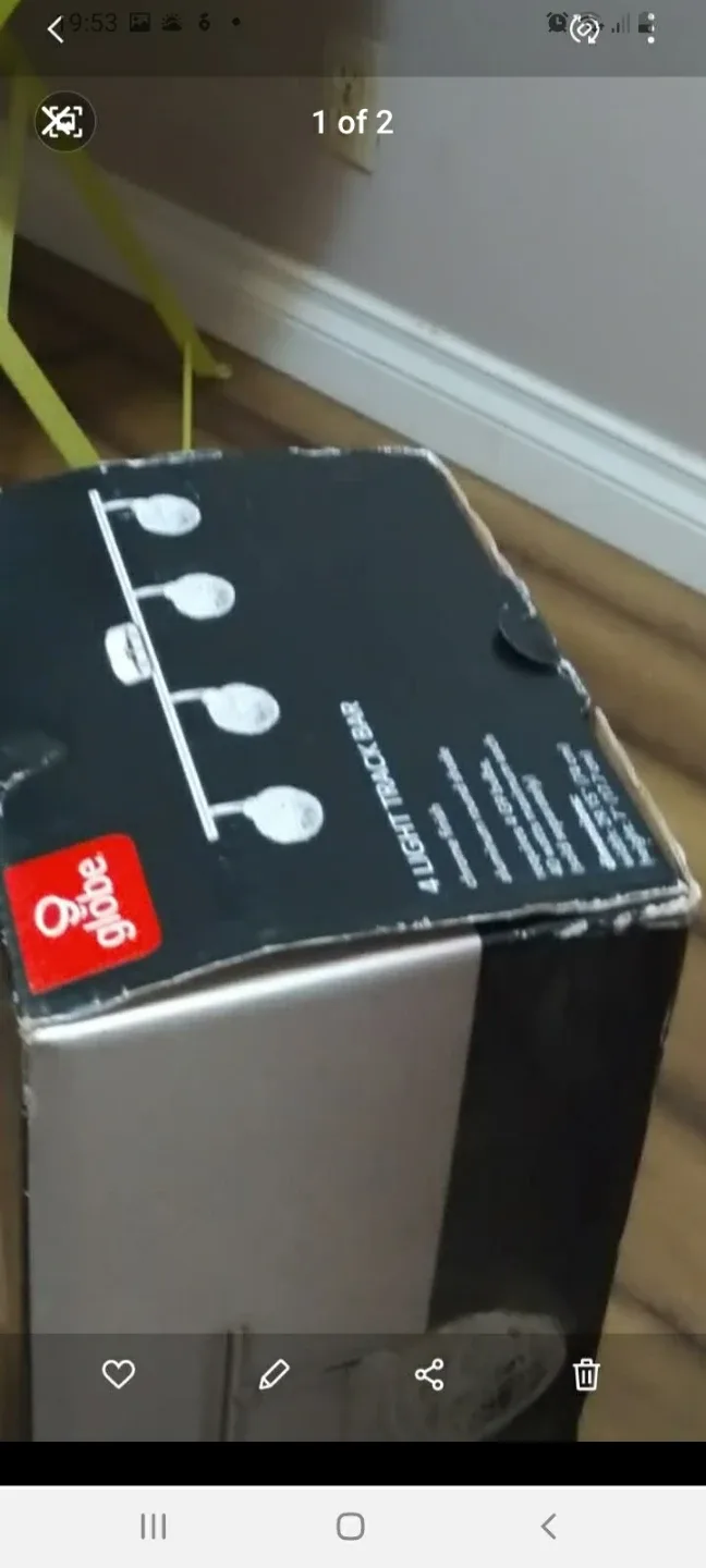 Globe Electric 4-Light Track Bar - New in Box thumbnail