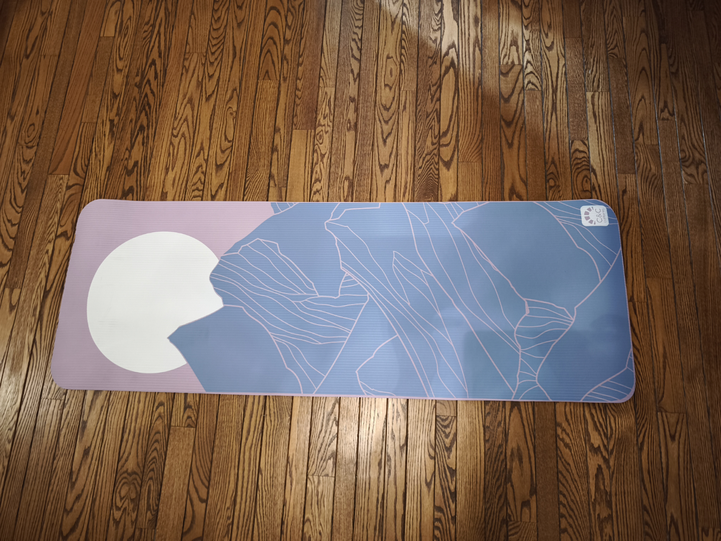Gaiam Essentials 6mm Yoga Mat - Purple Mountain Design - photo 3