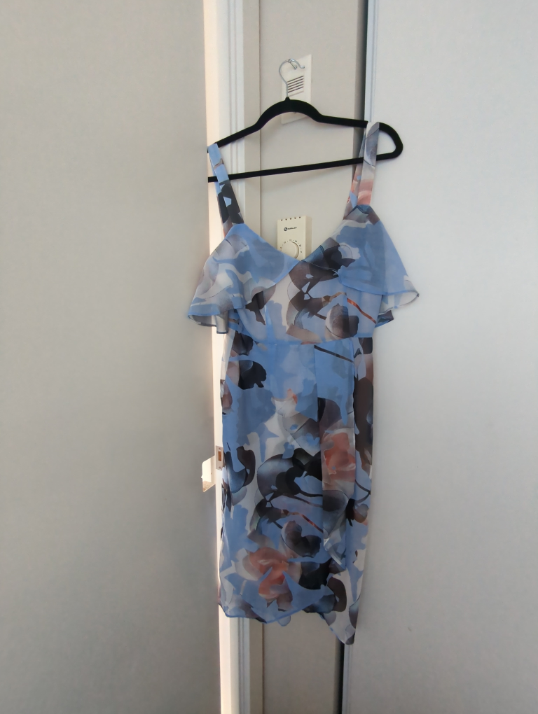 Cooper St Blue Floral Print Mini Dress Size 6