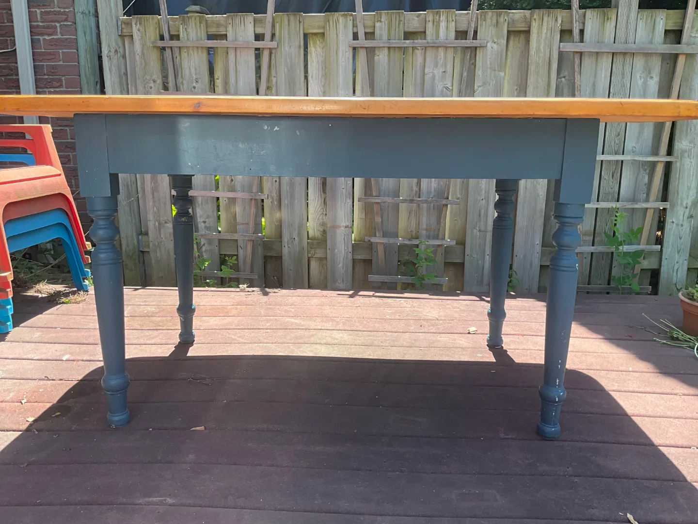 Rustic Farmhouse Style Table and Four Chairs Set image indicator(5)