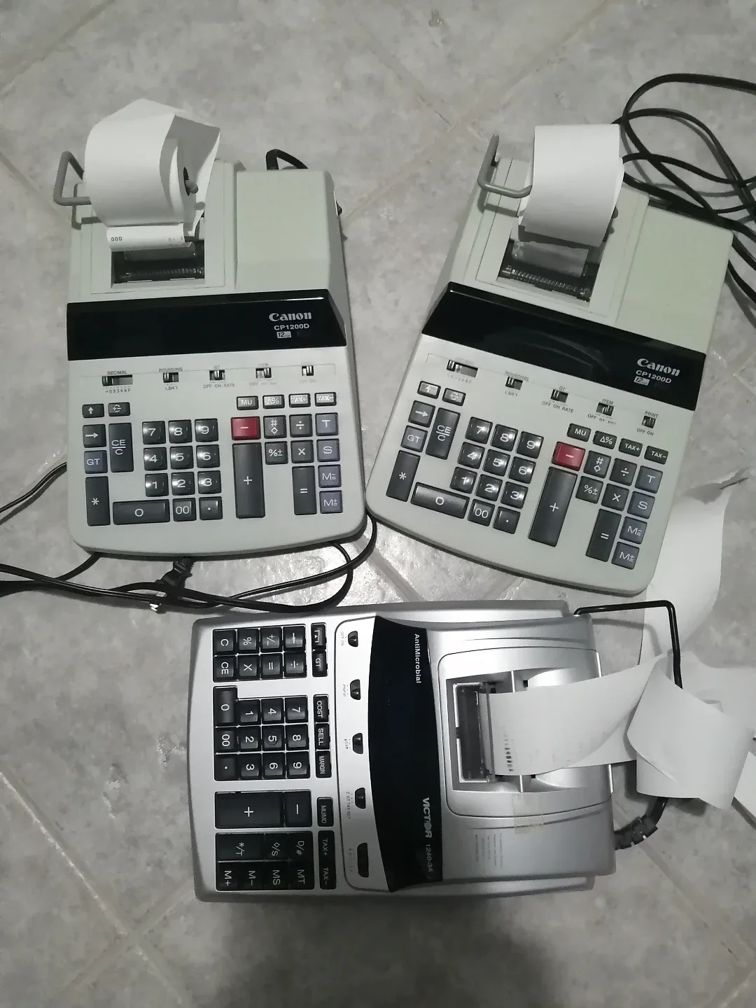 Three vintage printing calculators thumbnail