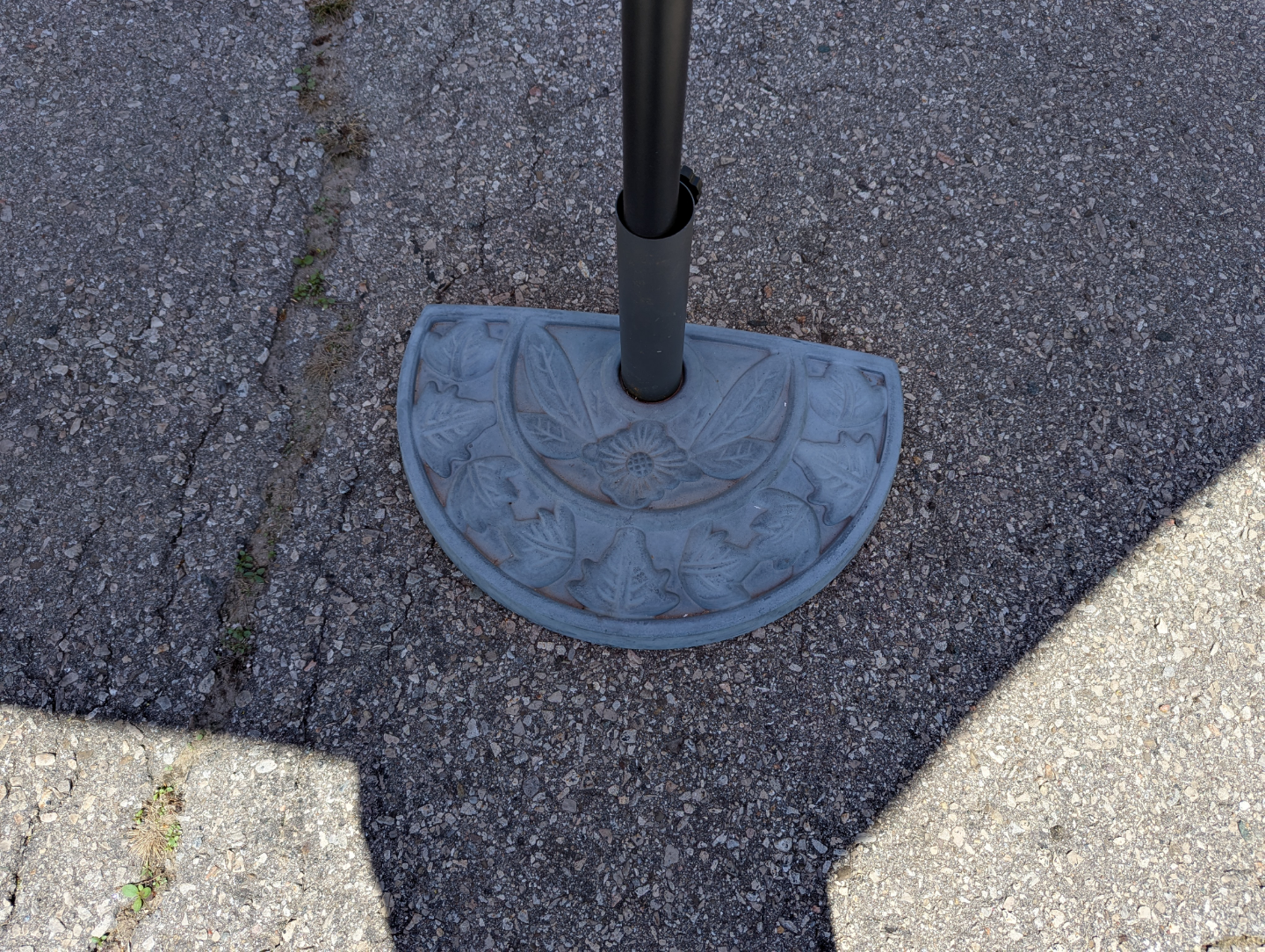 Red Patio Umbrella with Stand - photo 5