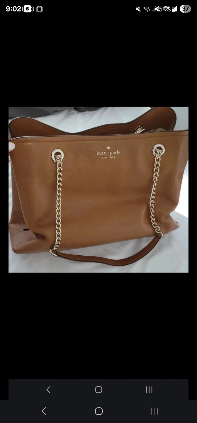 Kate Spade Brown Leather Tote Bag